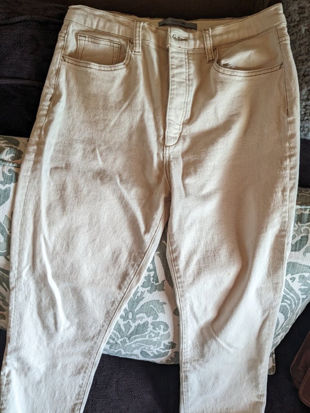 Joes Jeans The OG Ecru high rise soft cotton blend size 30 x 29